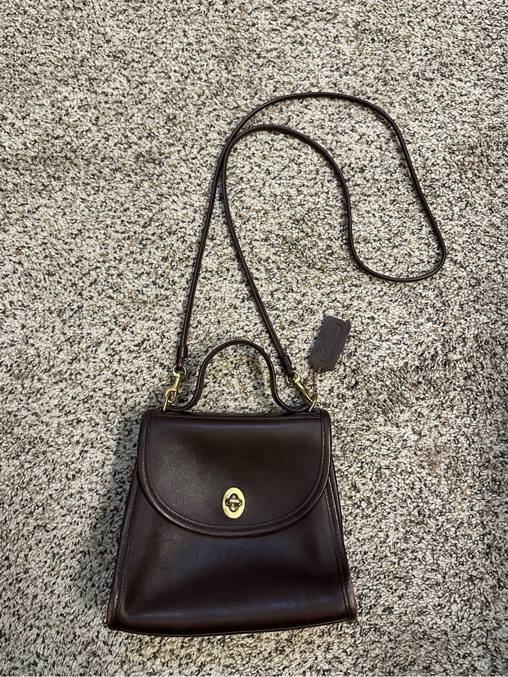 Vintage Coach Regina Bag - Mahogany Brown - Picture 8 of 15